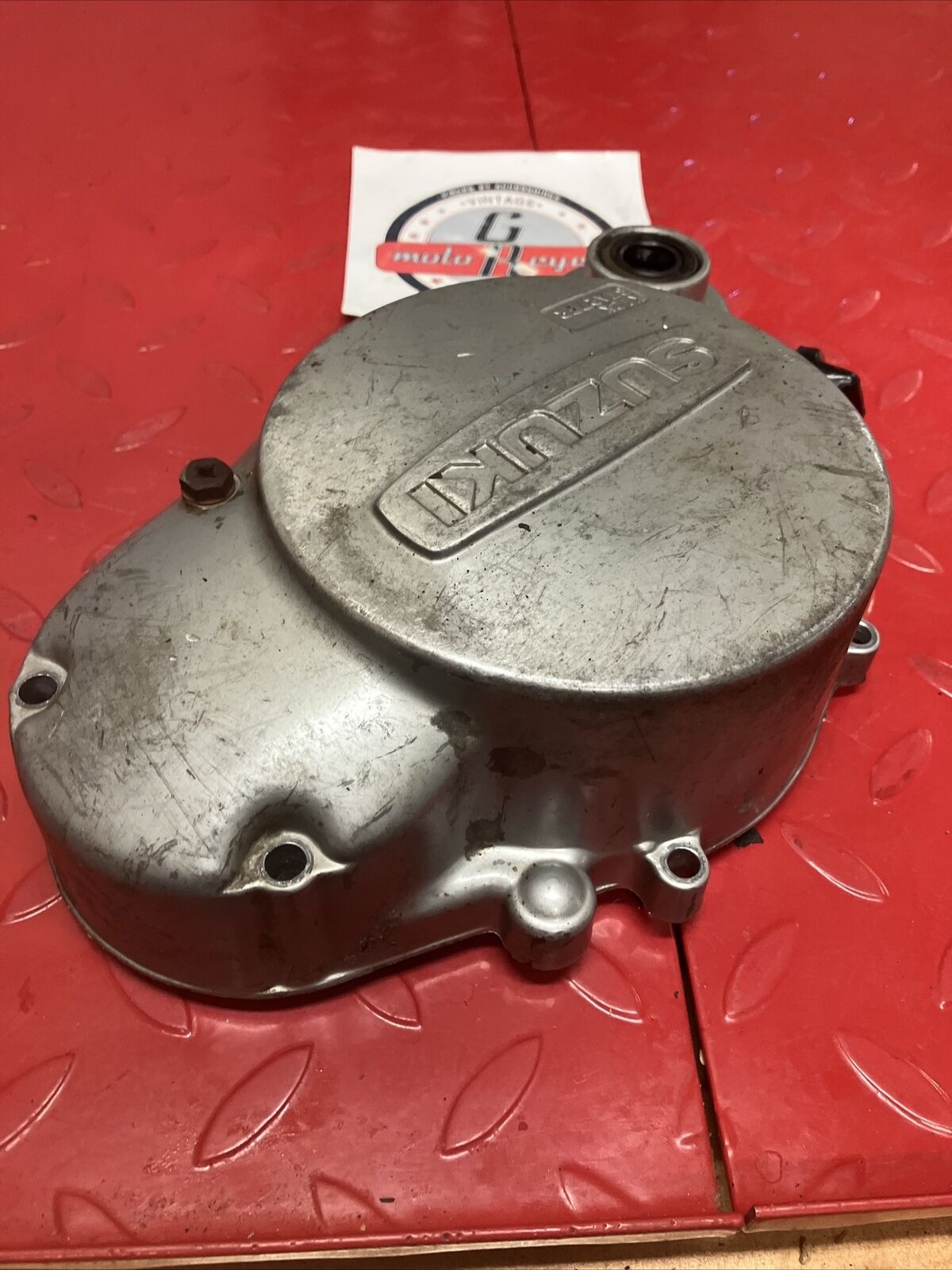 Suzuki RV125 1975 right crankcase clutch cover