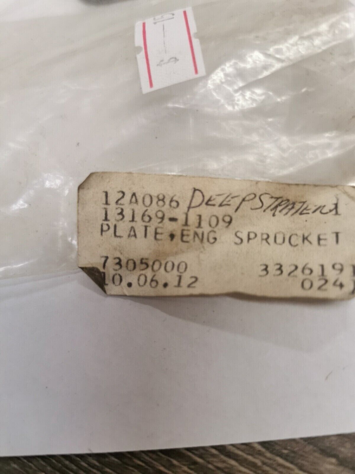 NOS KAWASAKI PLATE SPROCKET 13169-1109 K32