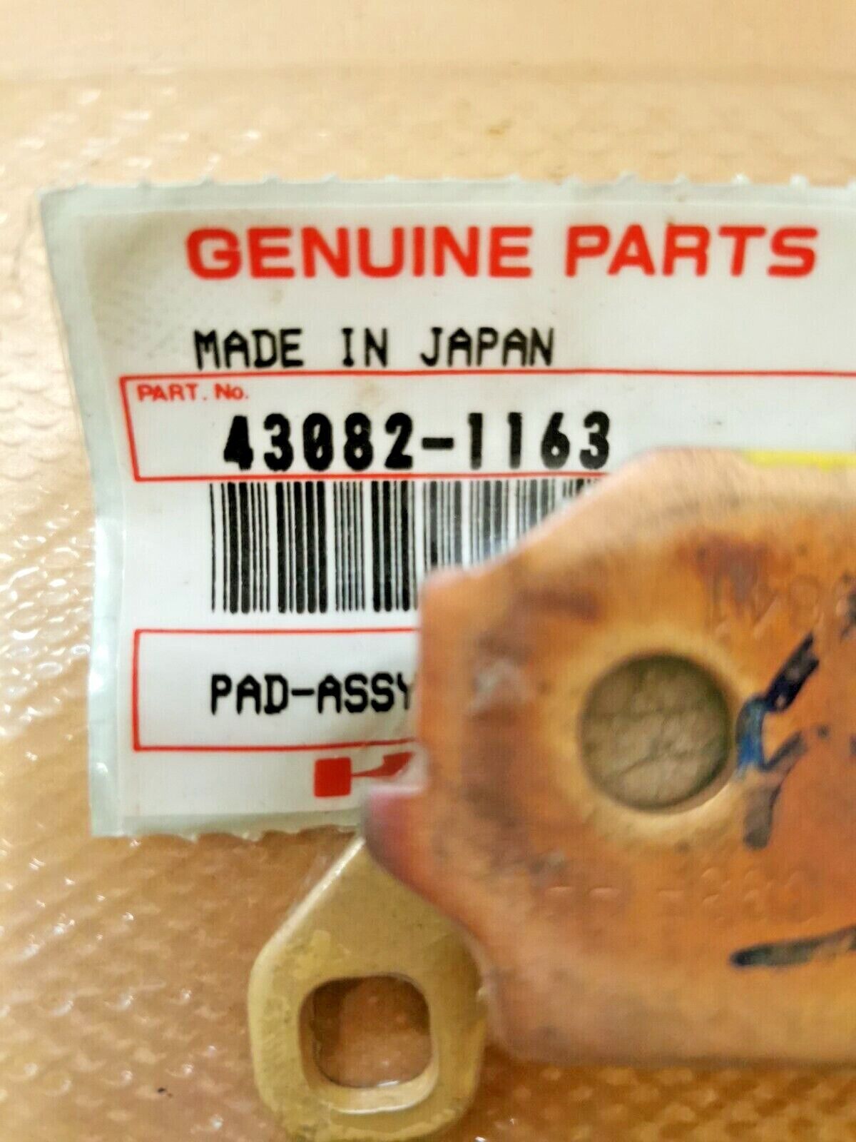 NOS KAWASAKI EX500 1994 - 2009 BRAKE PAD 43082-1163 K7