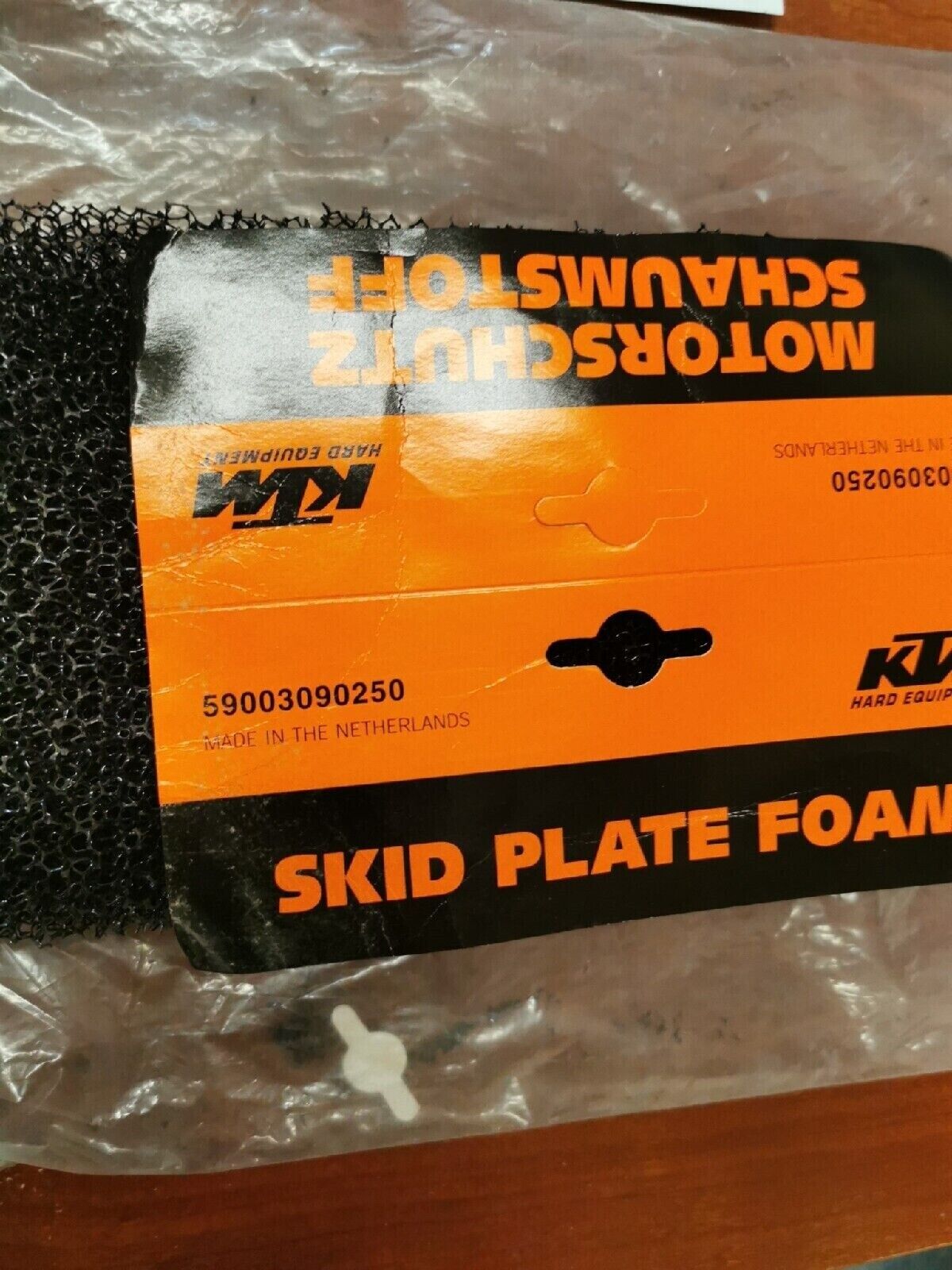 NOS KTM SKID PLATE FOAM 59003090250 KT4