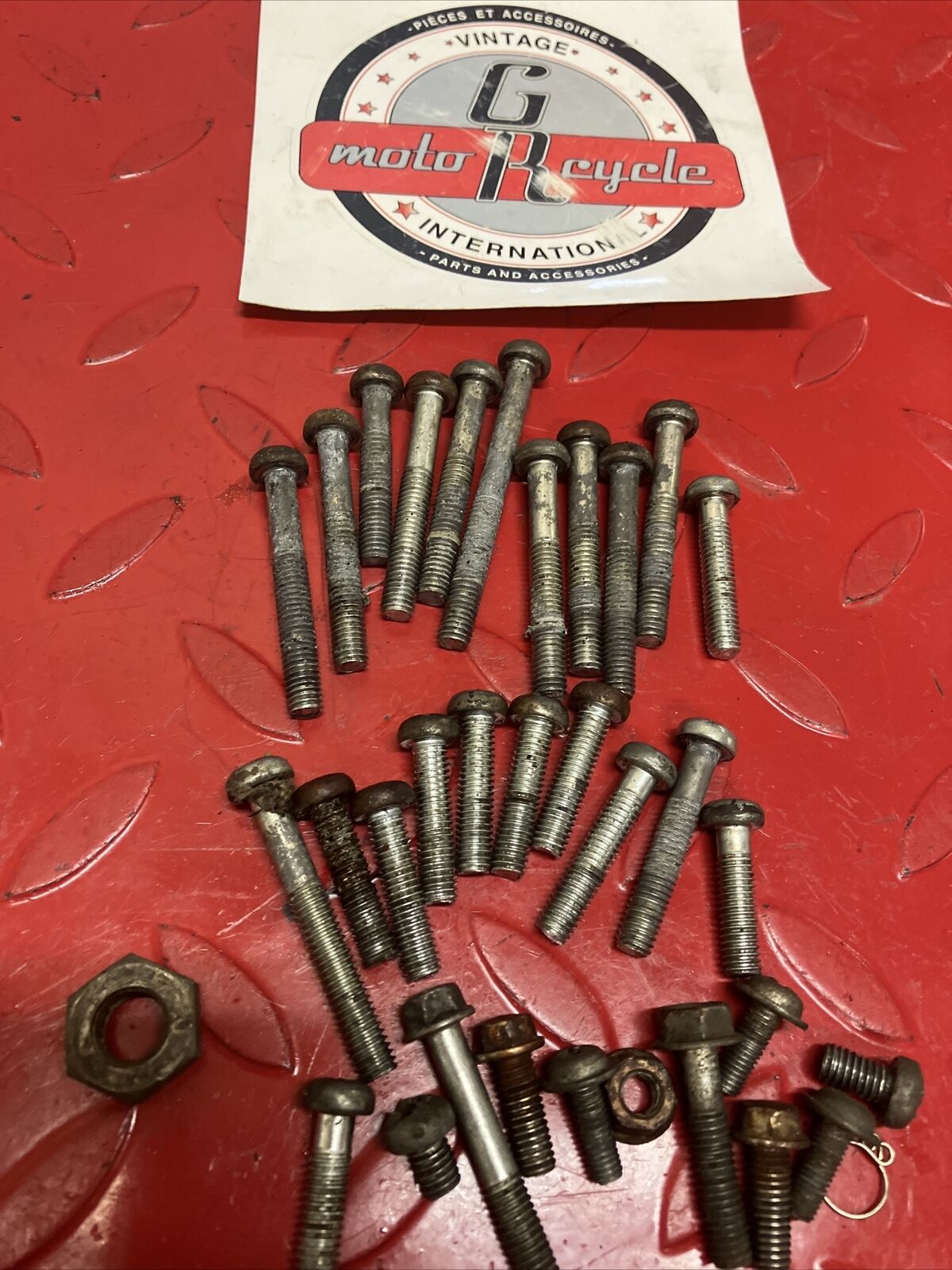 Suzuki DS100 1978 engine motor crankcase / cover hardware bolt nut