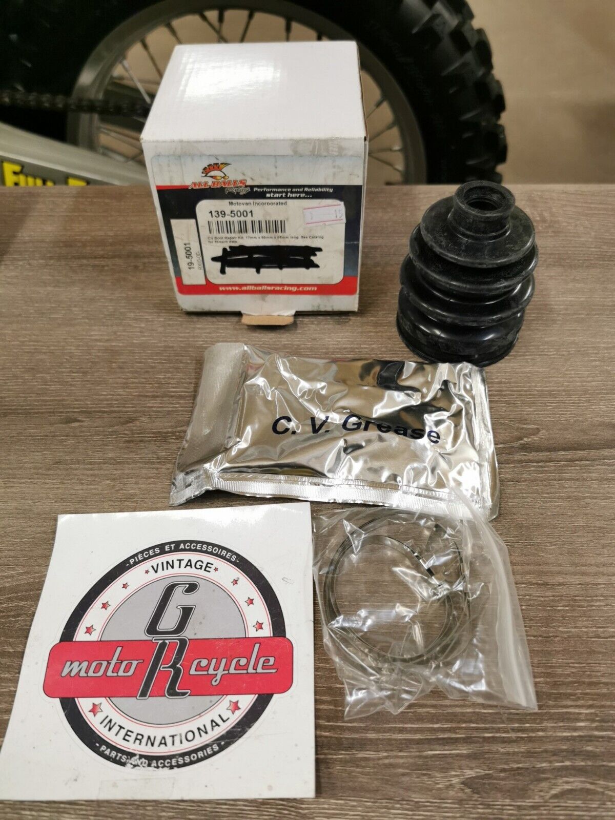 NOS ALL BALLS TRX420 Kodiak YFM550 CV Boot Repair Kit Front 19-5001 J52