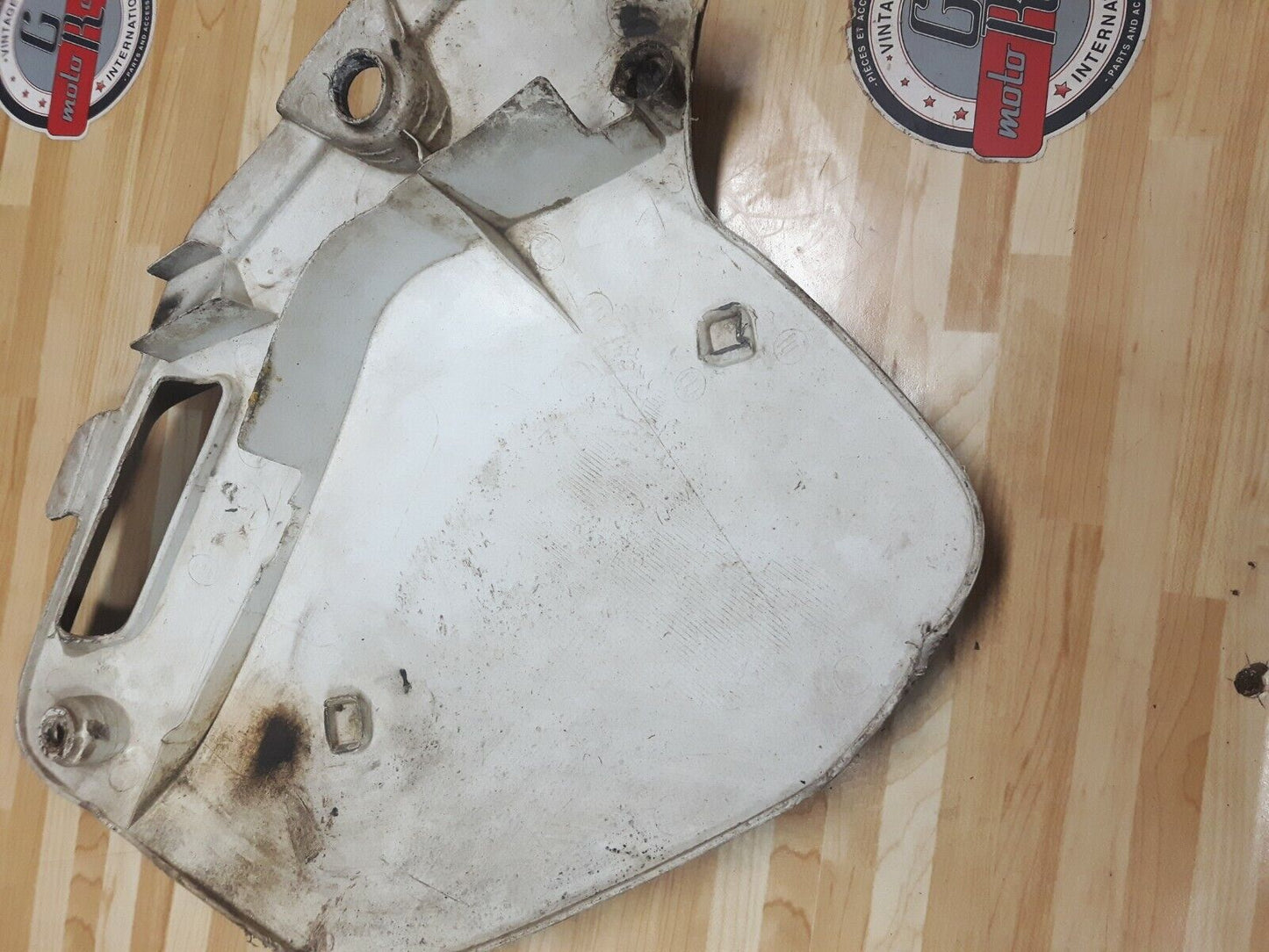 Honda CR250R 1991 right side panel cover number plate plastic 83510-KZ3-700ZB