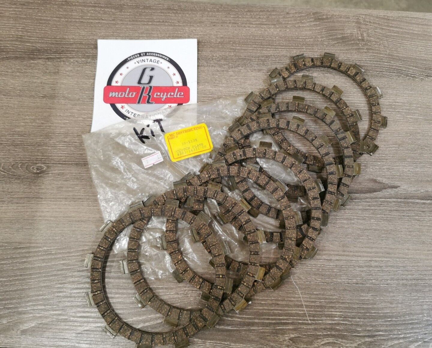 NOS Kawasaki H1  KZ250 KL250C  Clutch Plate QTY 8 39-1139 J25