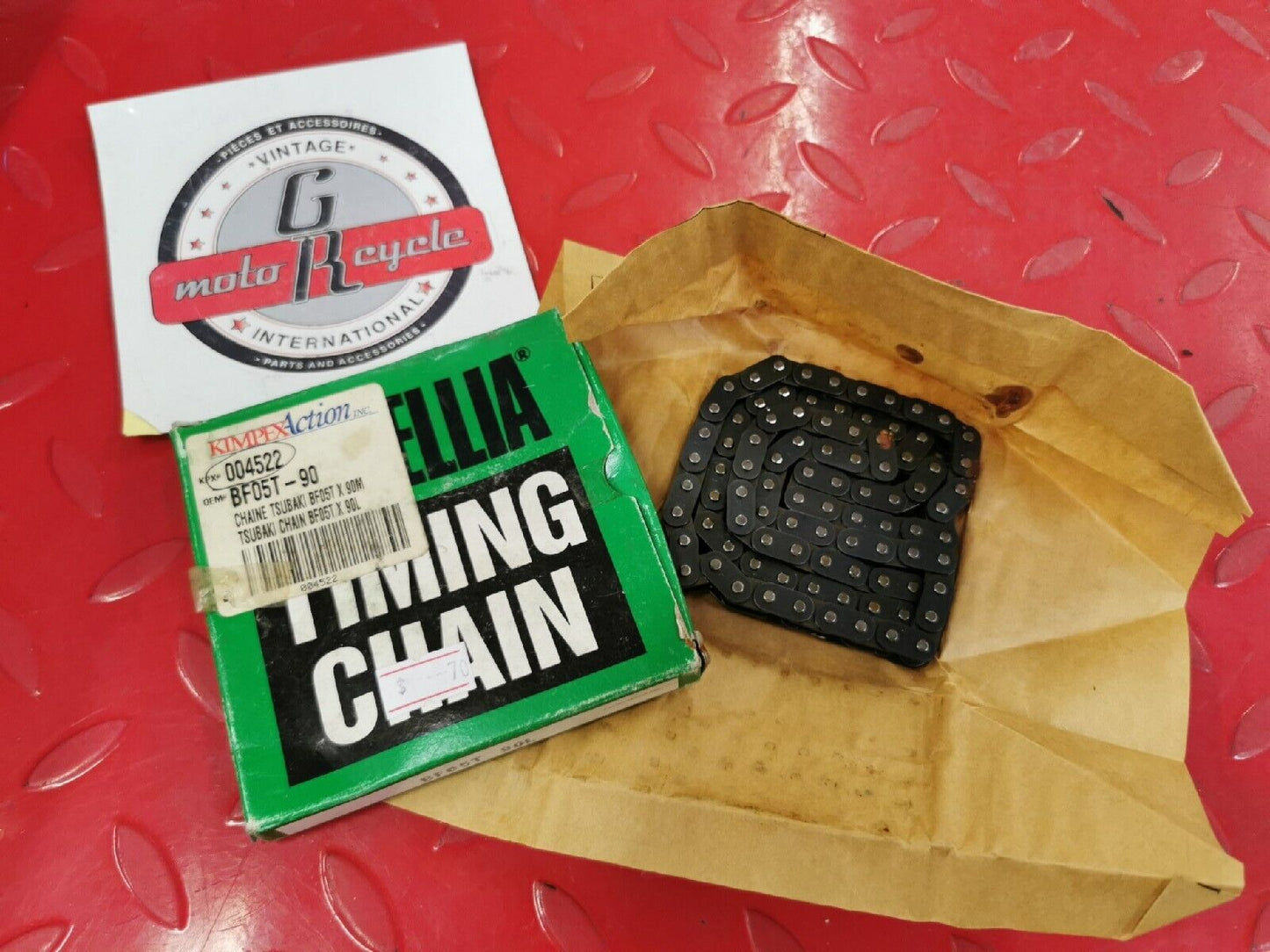 NOS CAMELLIA TSUBAKI KLT200 KZ200 1978 - 1984  TIMING CHAIN  BF05T-F 90L  J10