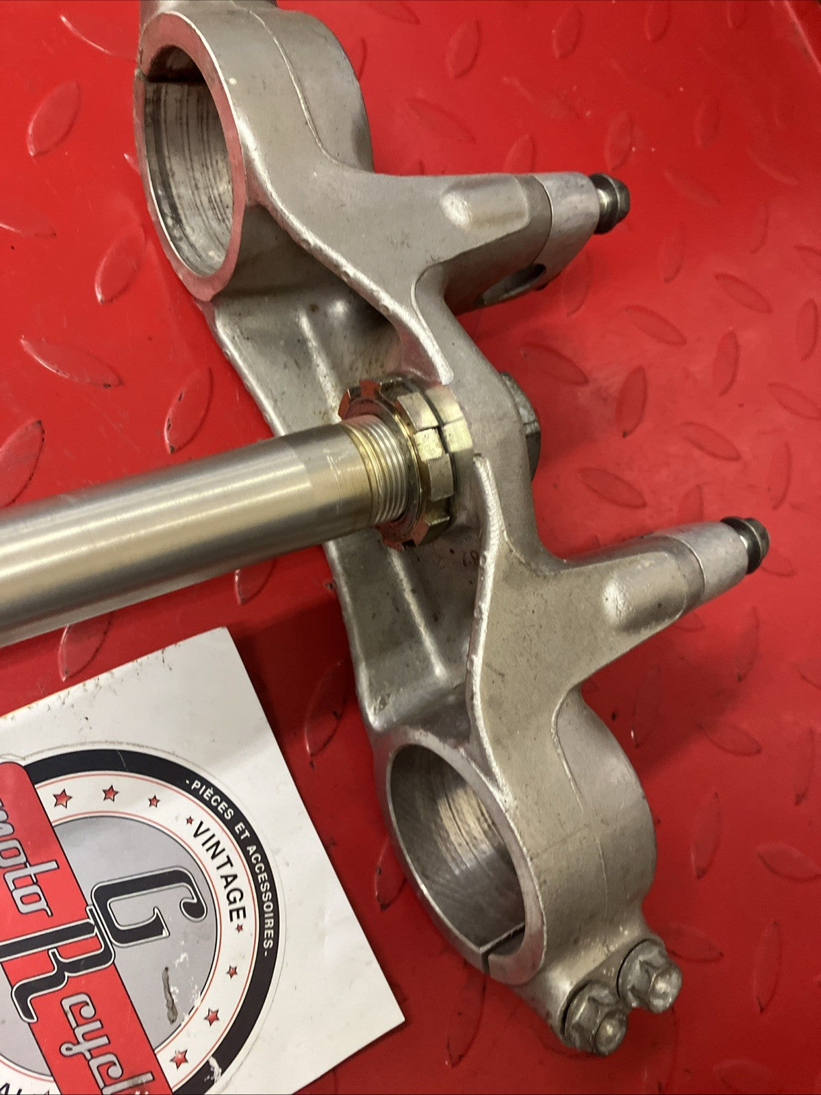 Honda CR250R 1991 Steering stem top bridge triple tree clamp 1990