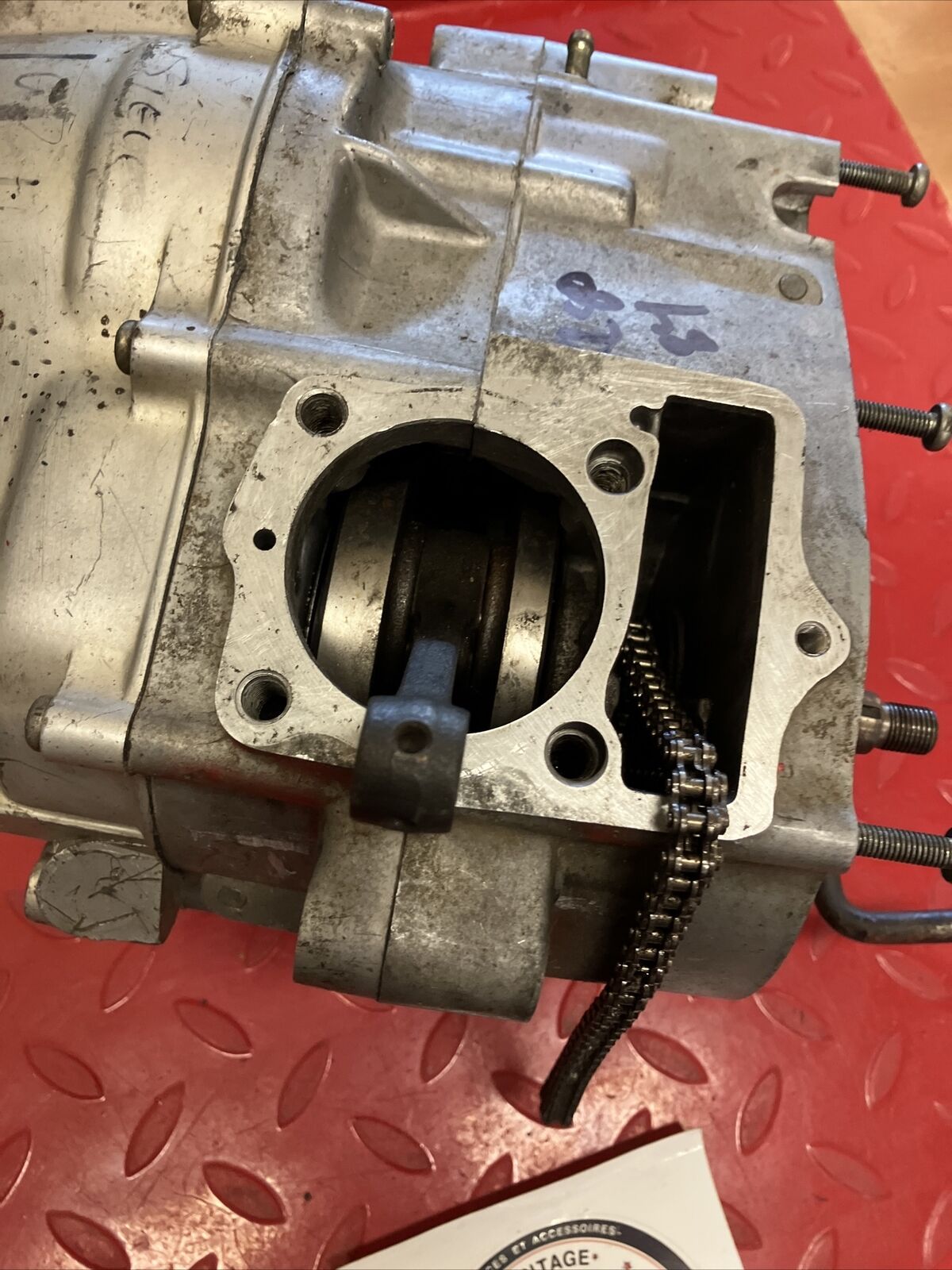 Honda XL80S 1984 engine motor bottom end crankcase crankshaft transmission XR80