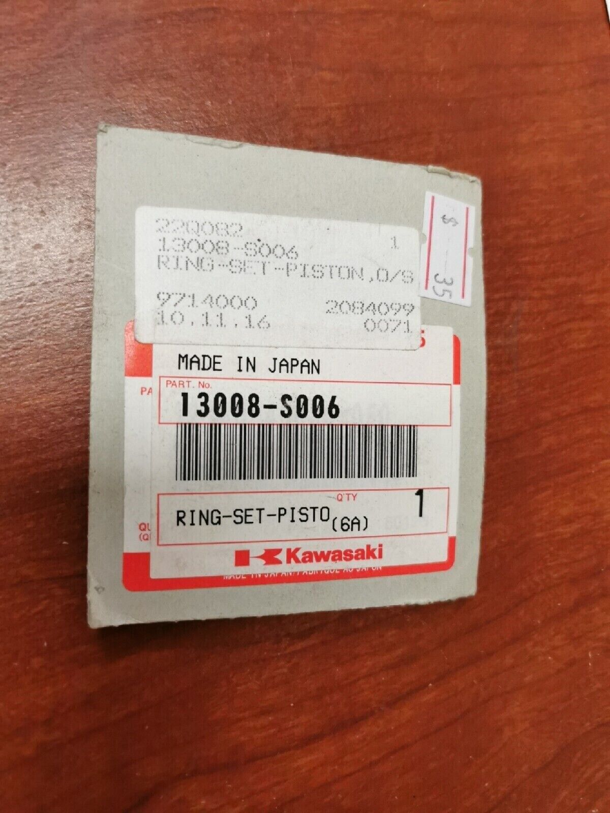 NOS Kawasaki 2003 - 2006 KFX80 RING-SET-PISTON O/S 13008-S006 K23