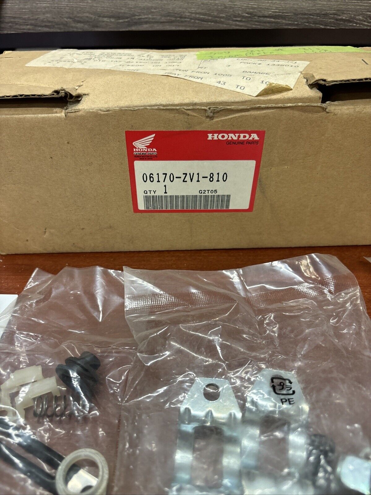NOS Honda 5HP 50HP REMOTE CONTROL KIT INCOMPLETE 06170-ZV1-810 SUB H174