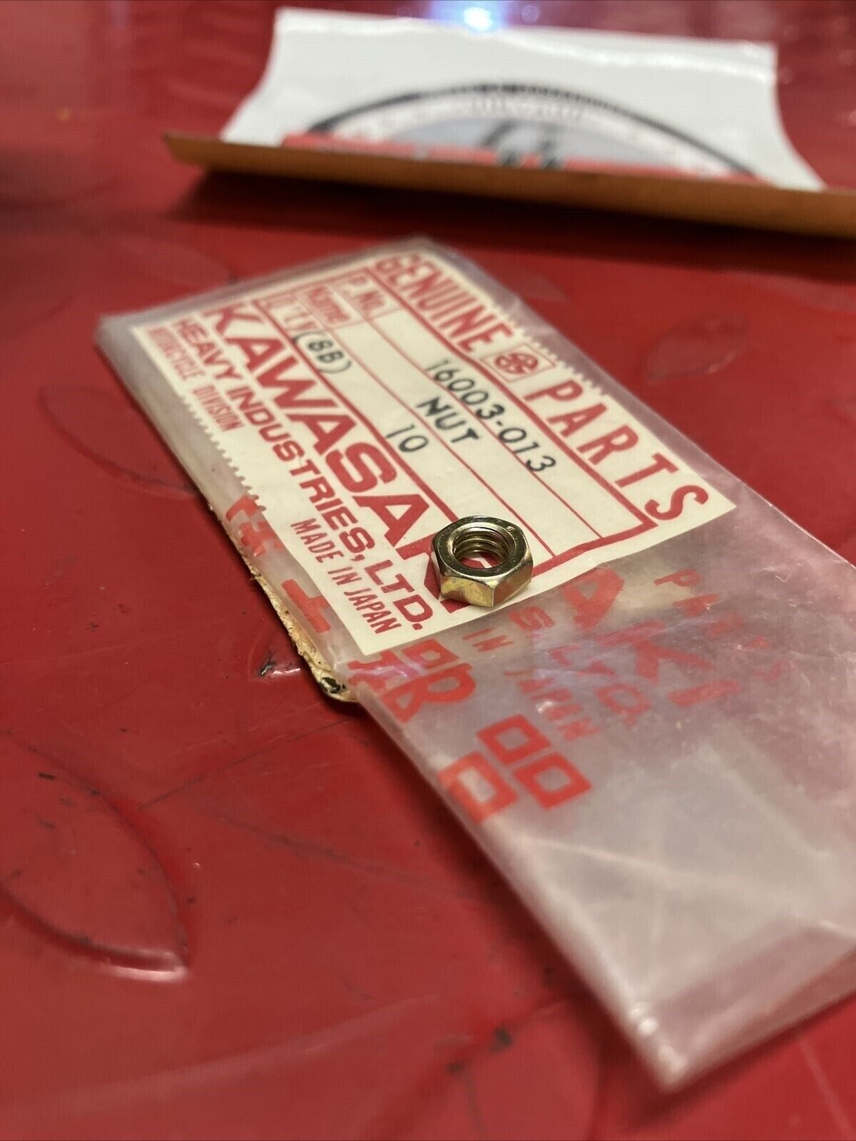 NOS KAWASAKI NUT 5MM 16003-013 K17