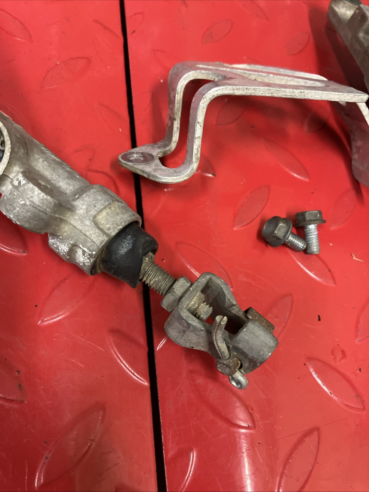 Honda CR250R 1991 Rear brake assembly caliper master cylinder hose 125 500 1990