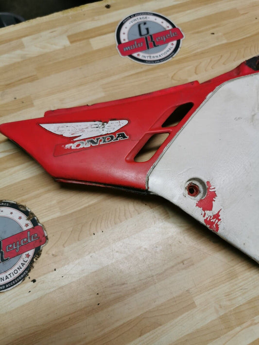 Honda CR250R 1989 Left side cover panel number plate CR125R CR500R