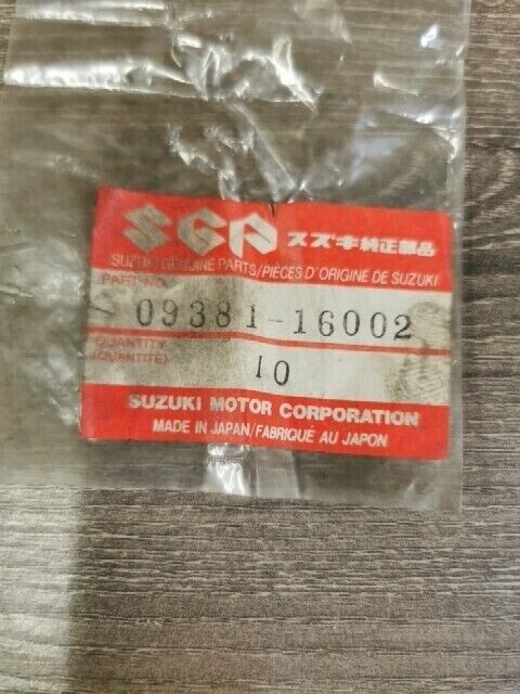 NOS SUZUKI DR200 GS250T GS300L GS400 GS425 GS550E GS750 CIRCLIP 09381-16002 S57