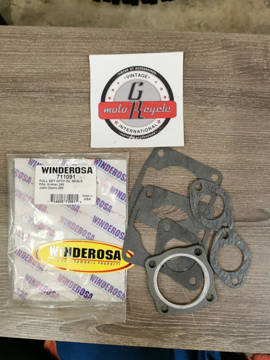 NOS WINDEROSA JOHN DEERE 295 KOHLER 295  INCOMPLETE Gasket Kit 711091 J28