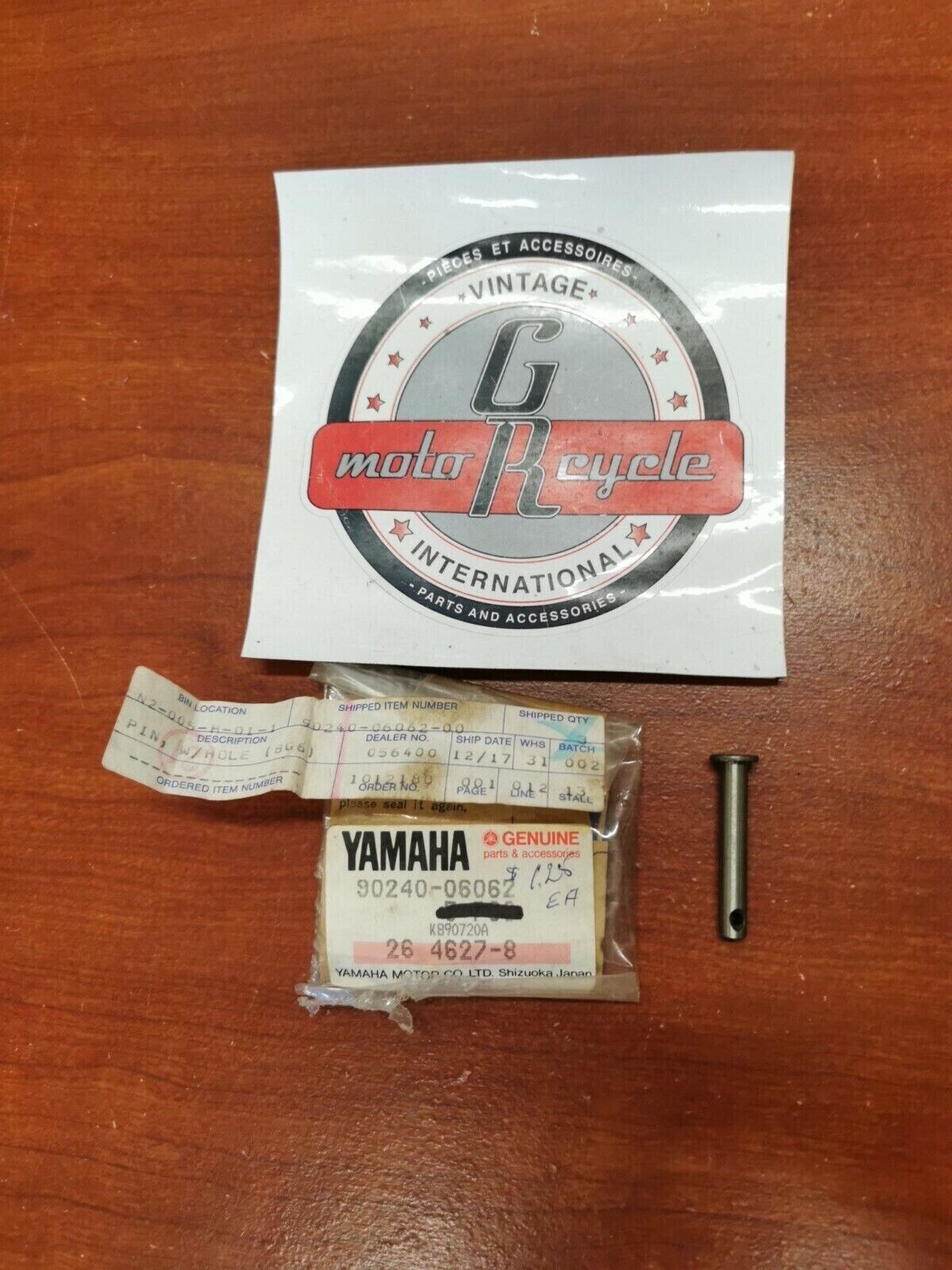 NEW NOS Yamaha ET340 EC340 EC54 EX440 SS440 SRX440 CLEVIS PIN 90240-06062-00 Y99
