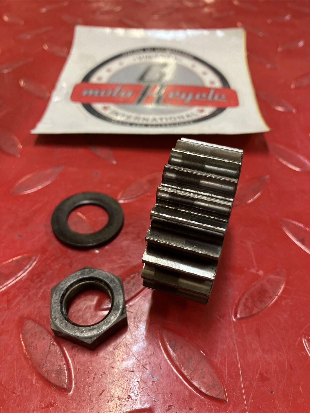 Kawasaki KDX200 1987 crankshaft primary drive gear spur