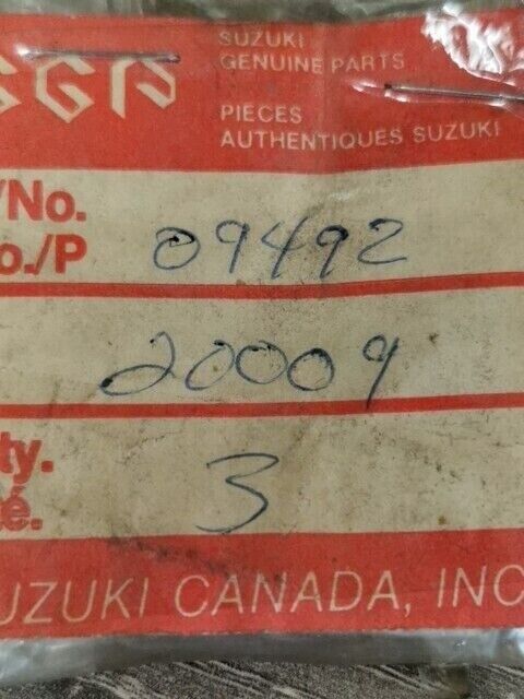 NOS SUZUKI ALT125 GS125 GS125ES LT125 LT160E JET PILOT 20 09492-20009 S58
