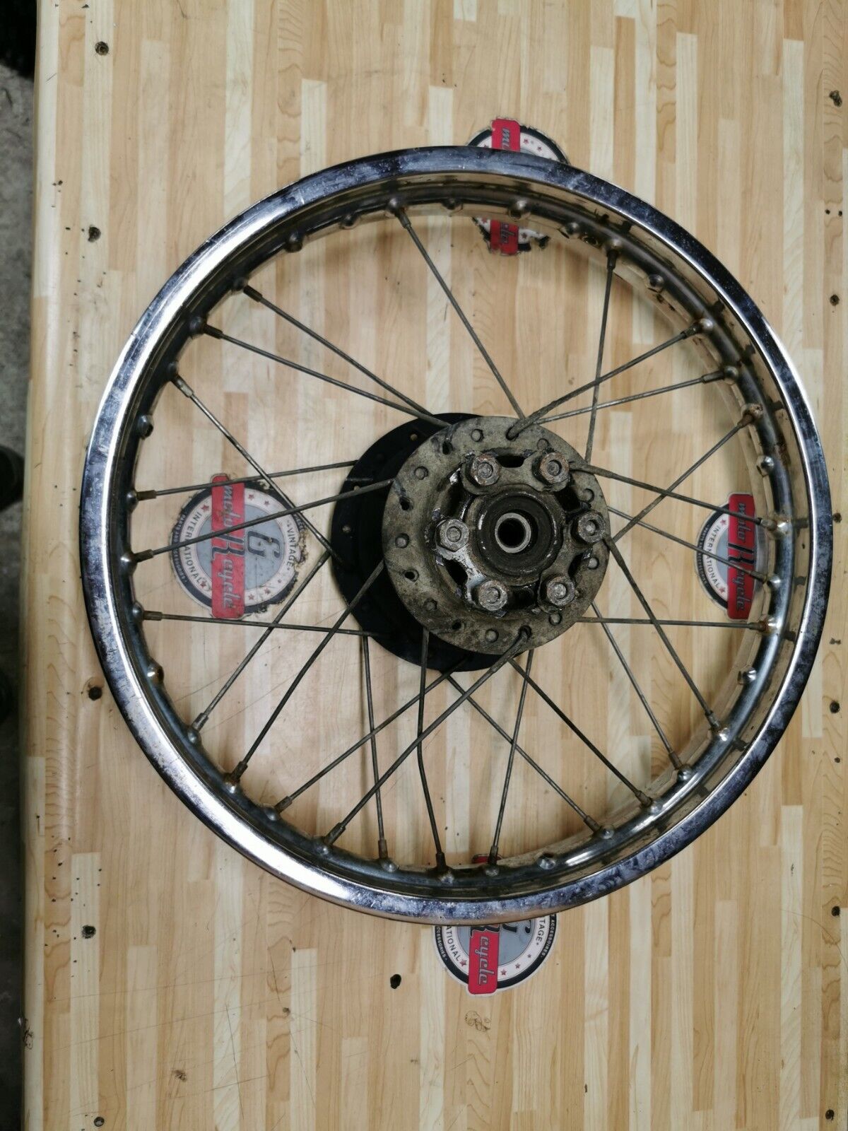 Yamaha MX175 1981 rear wheel hub rim spoke 1W1-25311-00-98
