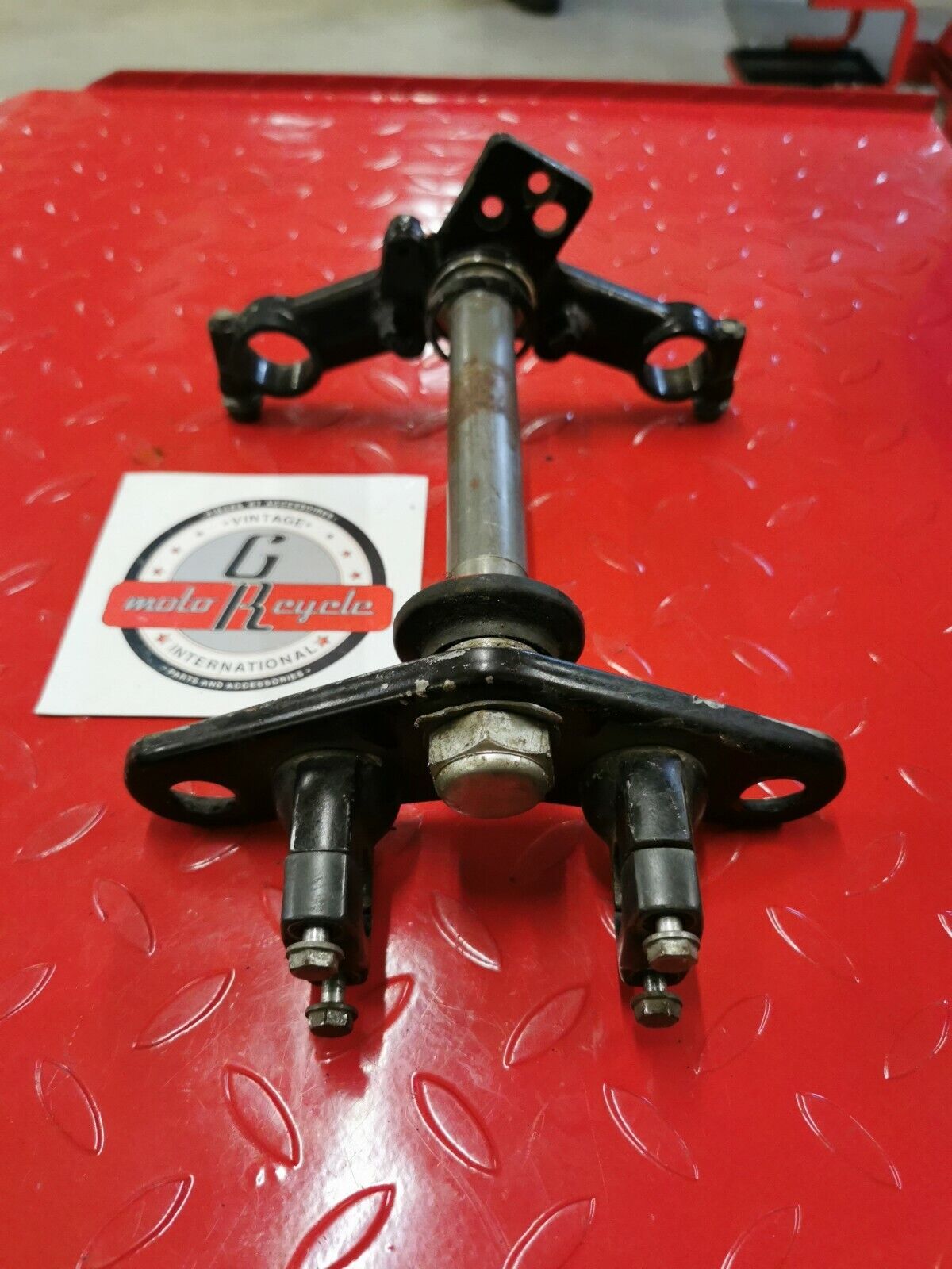 Honda XL80S 1984 steering stem triple clamp tree 53200-195-610 1985 top bridge