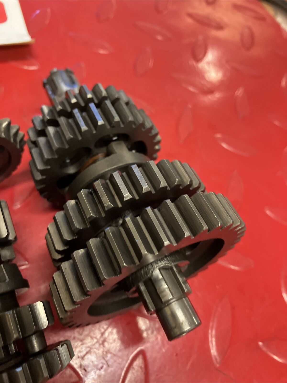 Honda XR75 1974 transmission fork drum shaft gear 1973 1975 1976