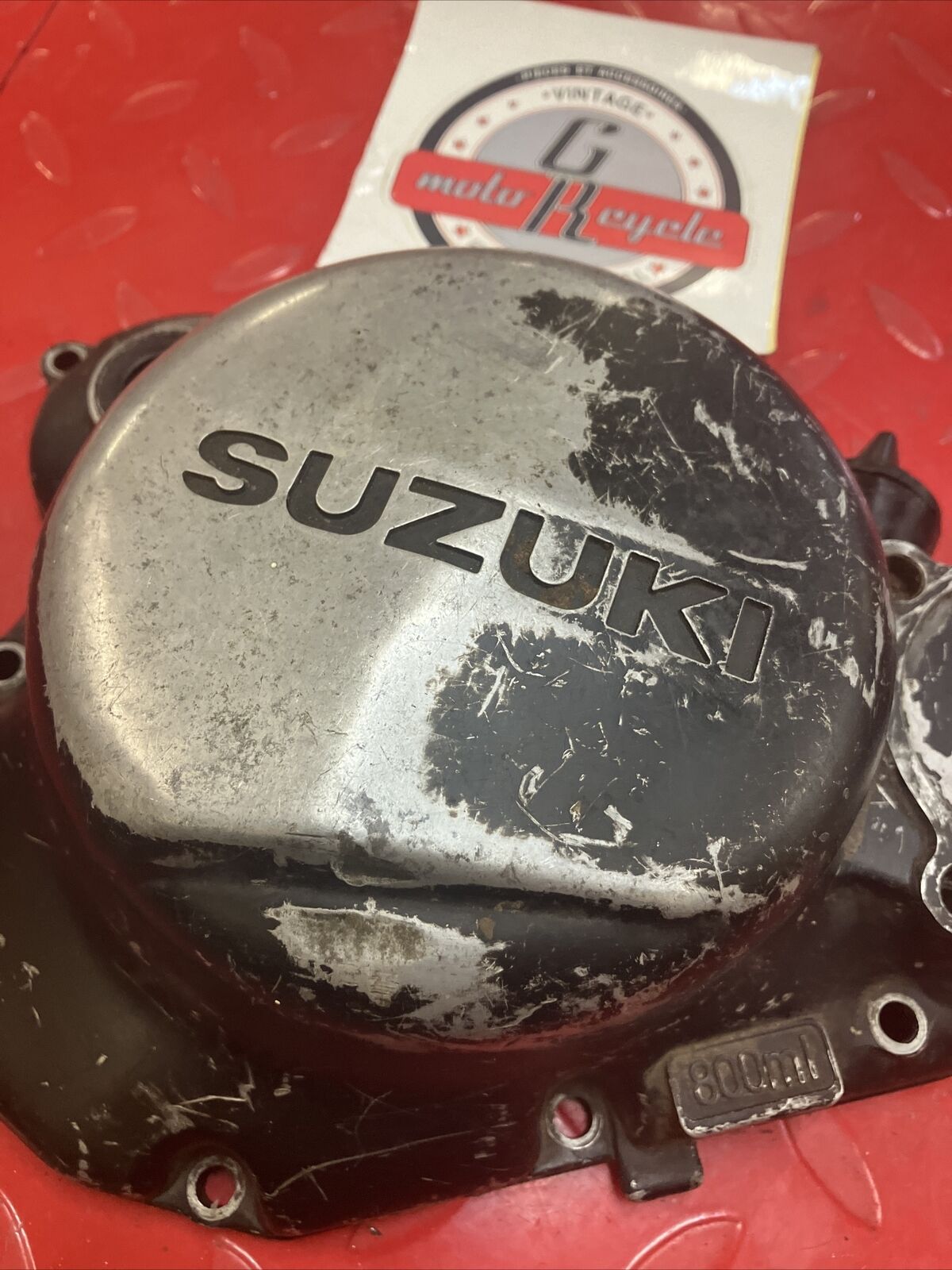 Suzuki RM125 1982 right crankcase clutch cover 1981 1983 2