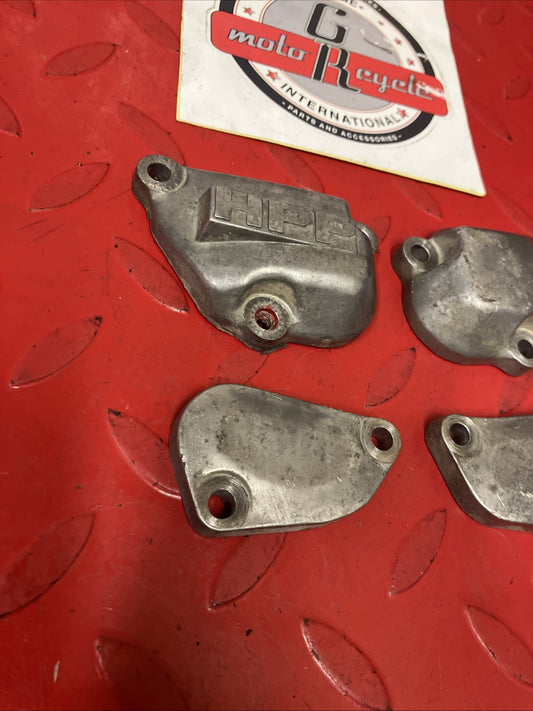 Honda CR250R 1991 Cylinder exhaust power valve covers upper side 1988 1989 1990