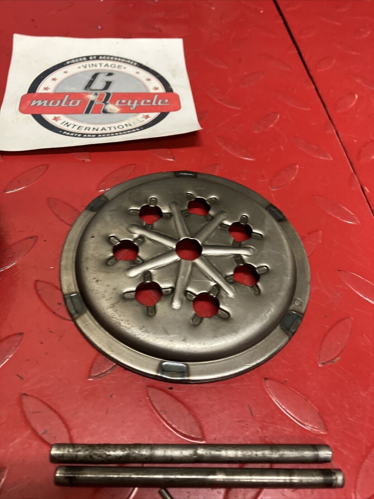 Suzuki TC125 1972 clutch hub pressure plate misc parts TS125