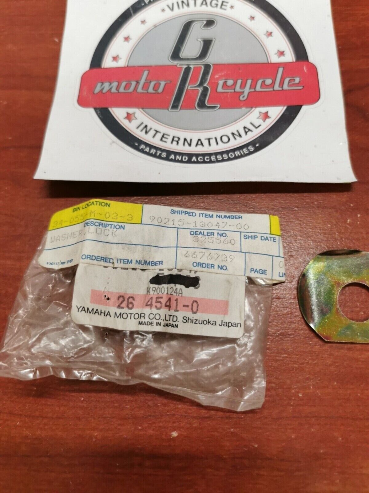 NOS Yamaha EC540 SS440 SRX440 GPX338 GPX433 LOCK WASHER 90215-13047-00 Y99