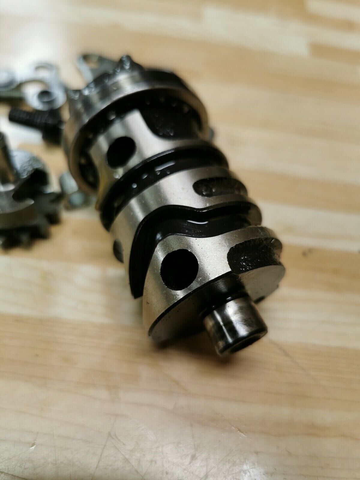 Kawasaki KX250 1981 transmission gearshift gear drum cam assy 1982 KDX250 1980