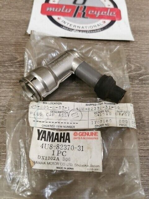 NOS Yamaha YJ550RK XT125J XT200K XT200J PLUG CAP ASSEMBLY 4U8-82370-31-00 Y139