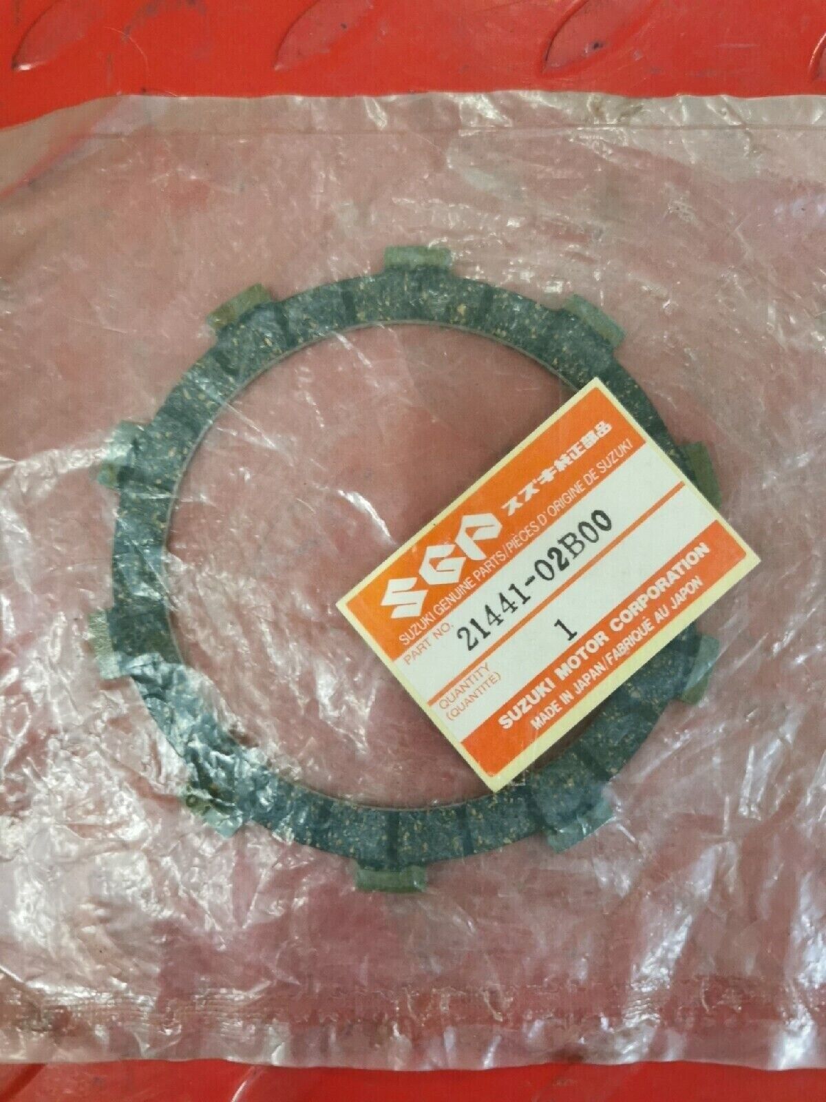 NOS SUZUKI RM80 1986 1987 1988 CLUTCH DRIVE PLATE QTY 3 21441-02B00 S11