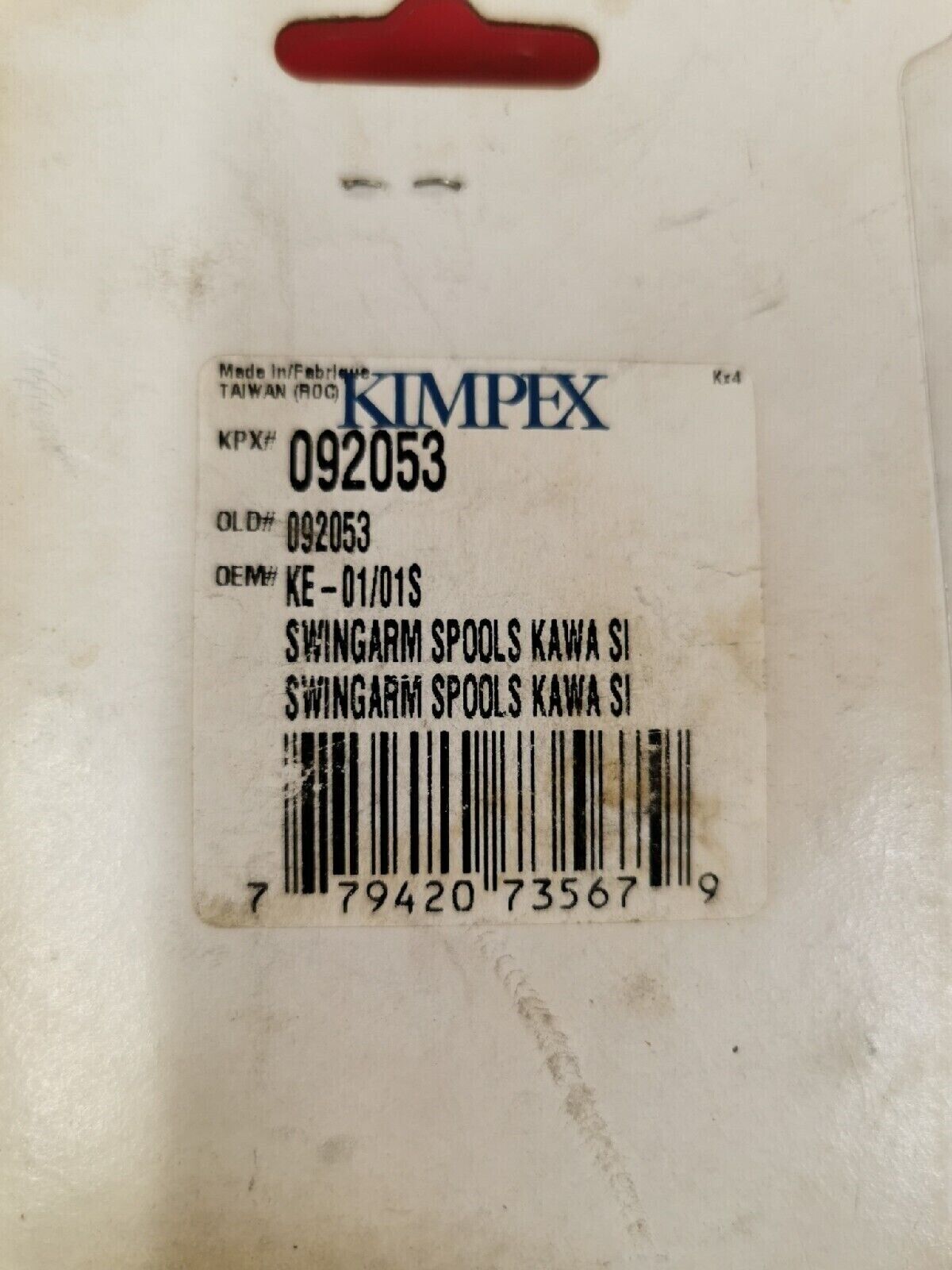 NOS FIRESPEED KAWASAKI SWINGARM SPOOLS SILVER 092053 J11