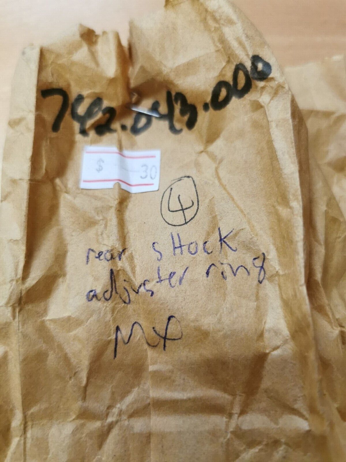 NOS CAN-AM MX REAR SHOCK ADJUSTER RING 742-043-000 CA4