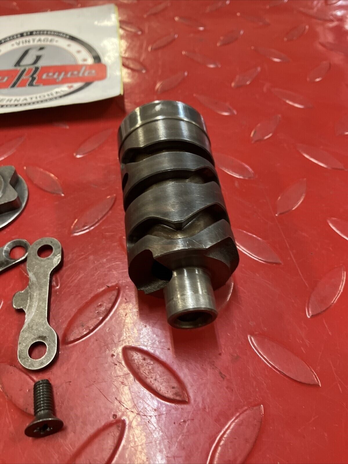 Suzuki RM125 1985 transmission gearshift gear shift drum cam gear stopper arm