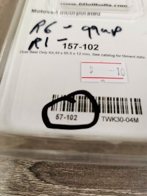 NOS ALL BALLS CR125R  H2 KDX250  KLX300 FORK DUST SEAL KIT 57-102 J53