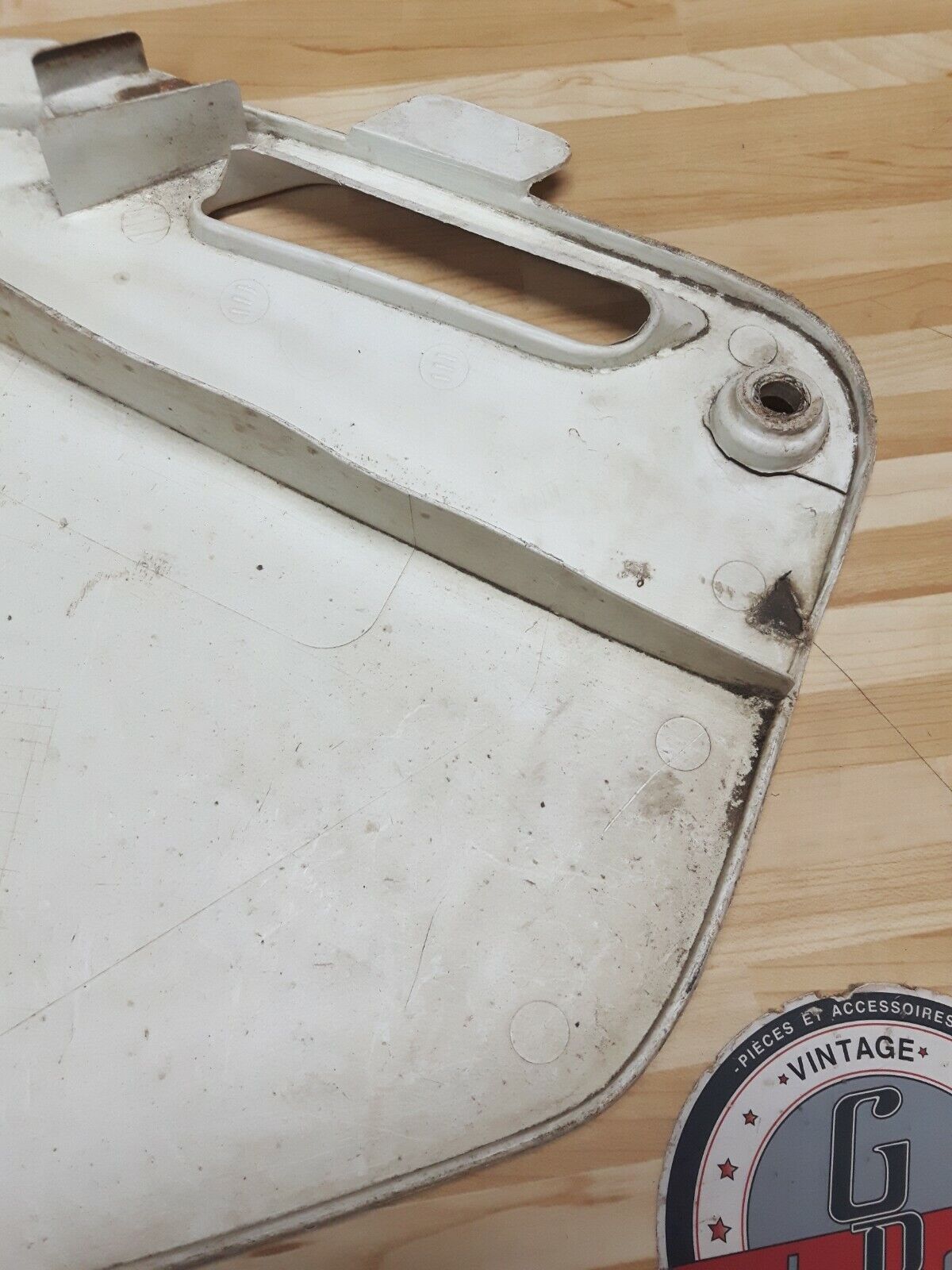 Honda CR250R 1990 left side cover panel number plate 2