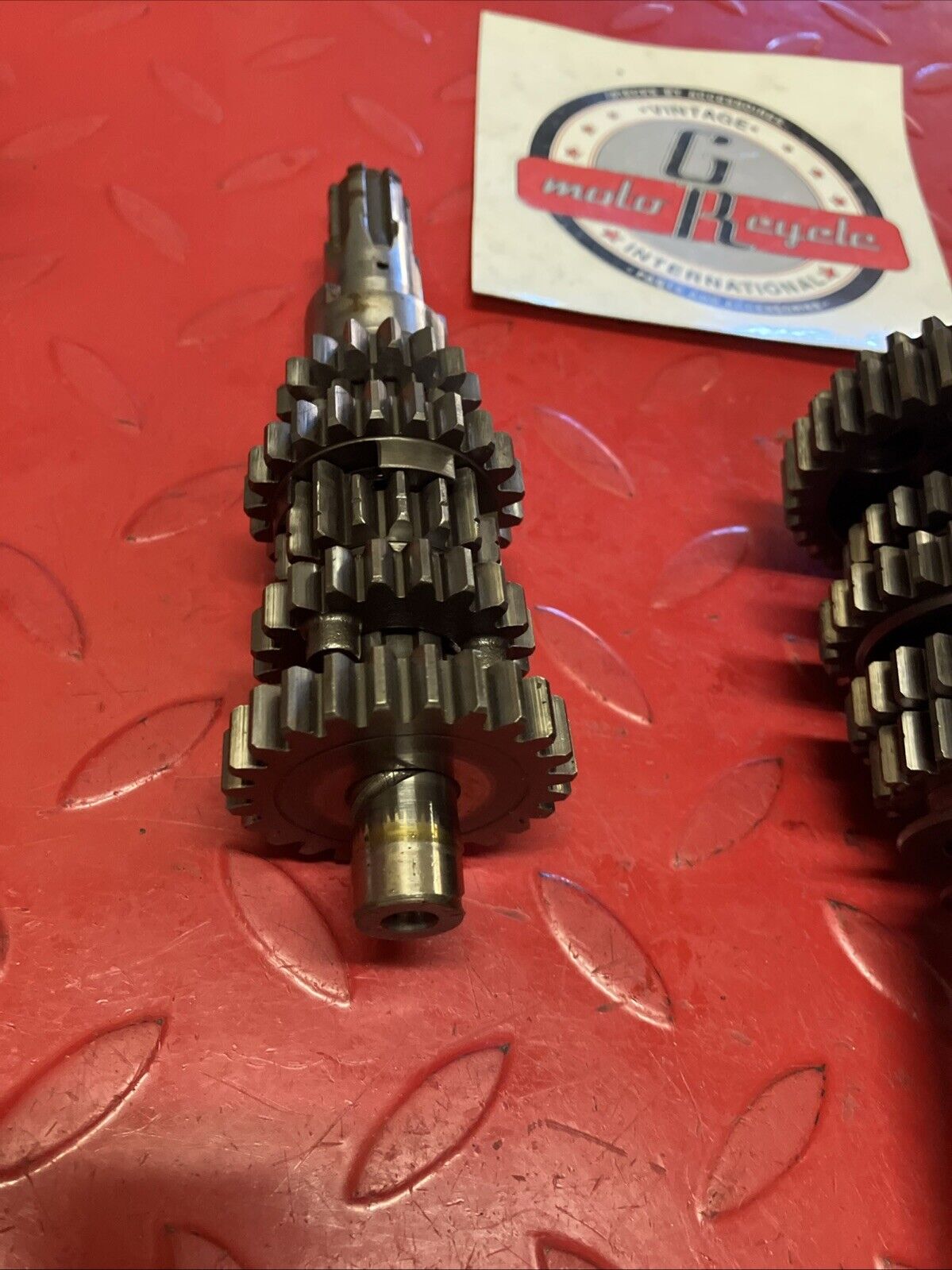 Kawasaki G4TR 1973 transmission mainshaft countershaft main counter shaft gear