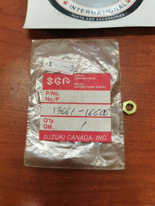 NOS Suzuki RM250 RM125 T500 TC125 TM400 CABLE ADJUSTER LOCK NUT 13661-16600 S16