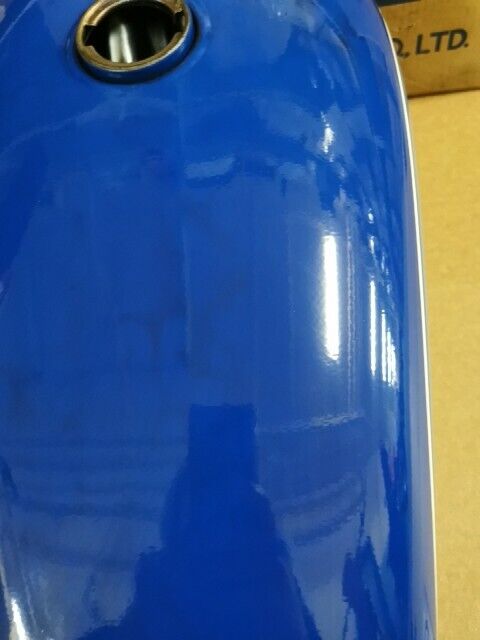 NOS Yamaha 1976 RD200 FUEL TANK (FRENCH BLUE) 398-24110-Y0-04