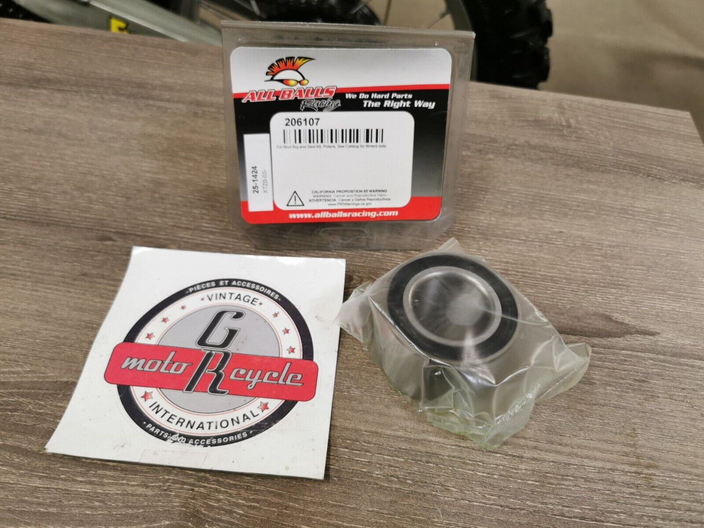 NOS ALL BALLS RTV400 RTV500 Polaris Wheel Bearing Kit Front 25-1424 J52