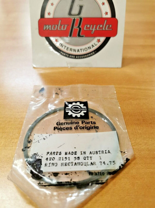 NOS CAN-AM TNT MX250   PISTON RING TRAPEZ  74.75MM   420-215-158  CA5