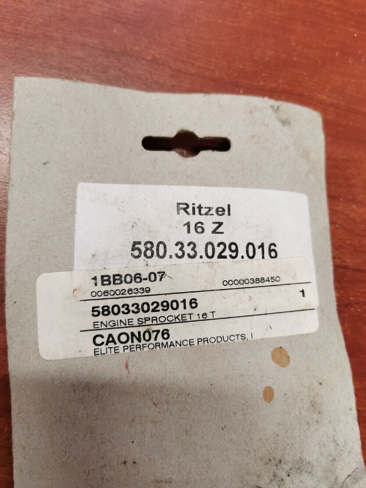 NOS KTM 400 SXC 620 640 660 FRONT SPROCKET 16T 58033029016 KT3