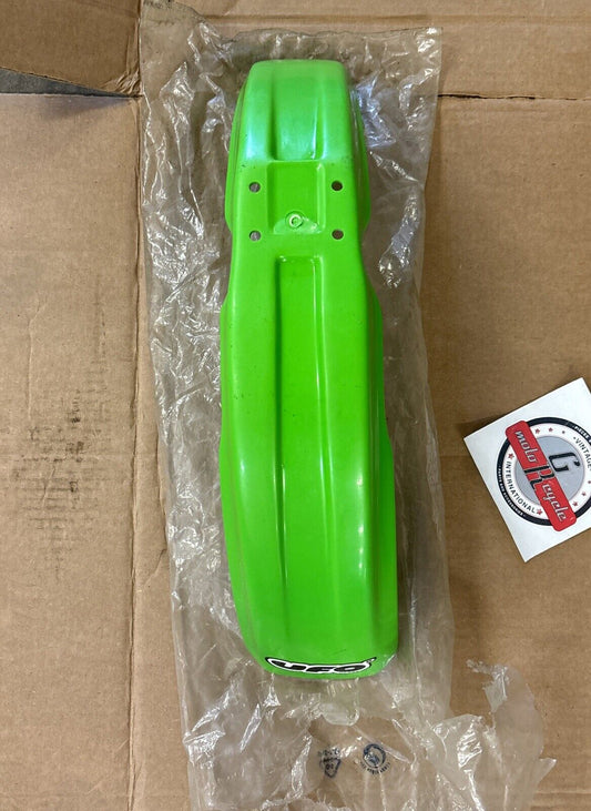 NOS UFO PLAST 1984 - 2003 KX60 FRONT FENDER GREEN KA02741-026