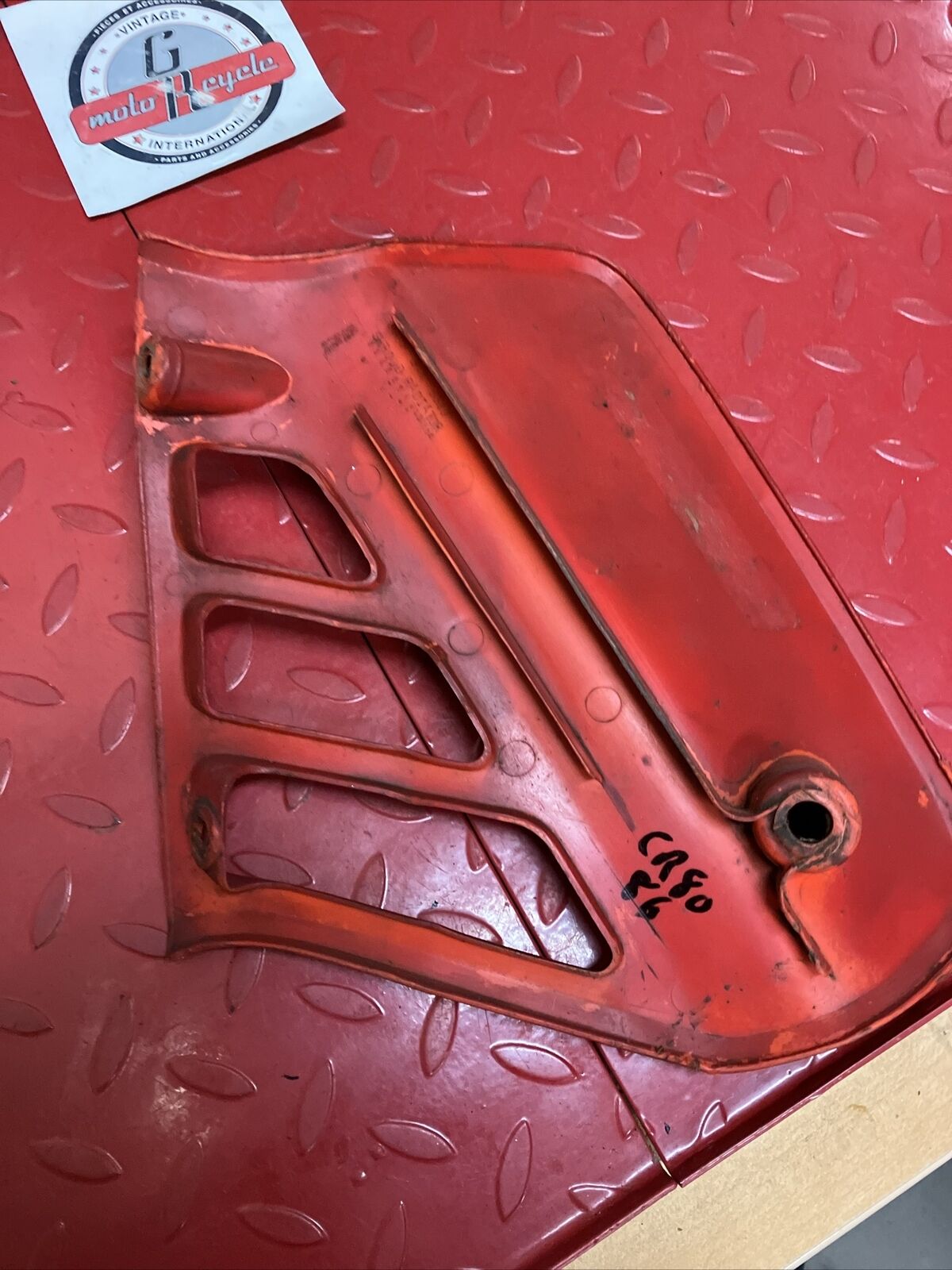 Honda CR80R 1986 fuel tank radiator cover shroud