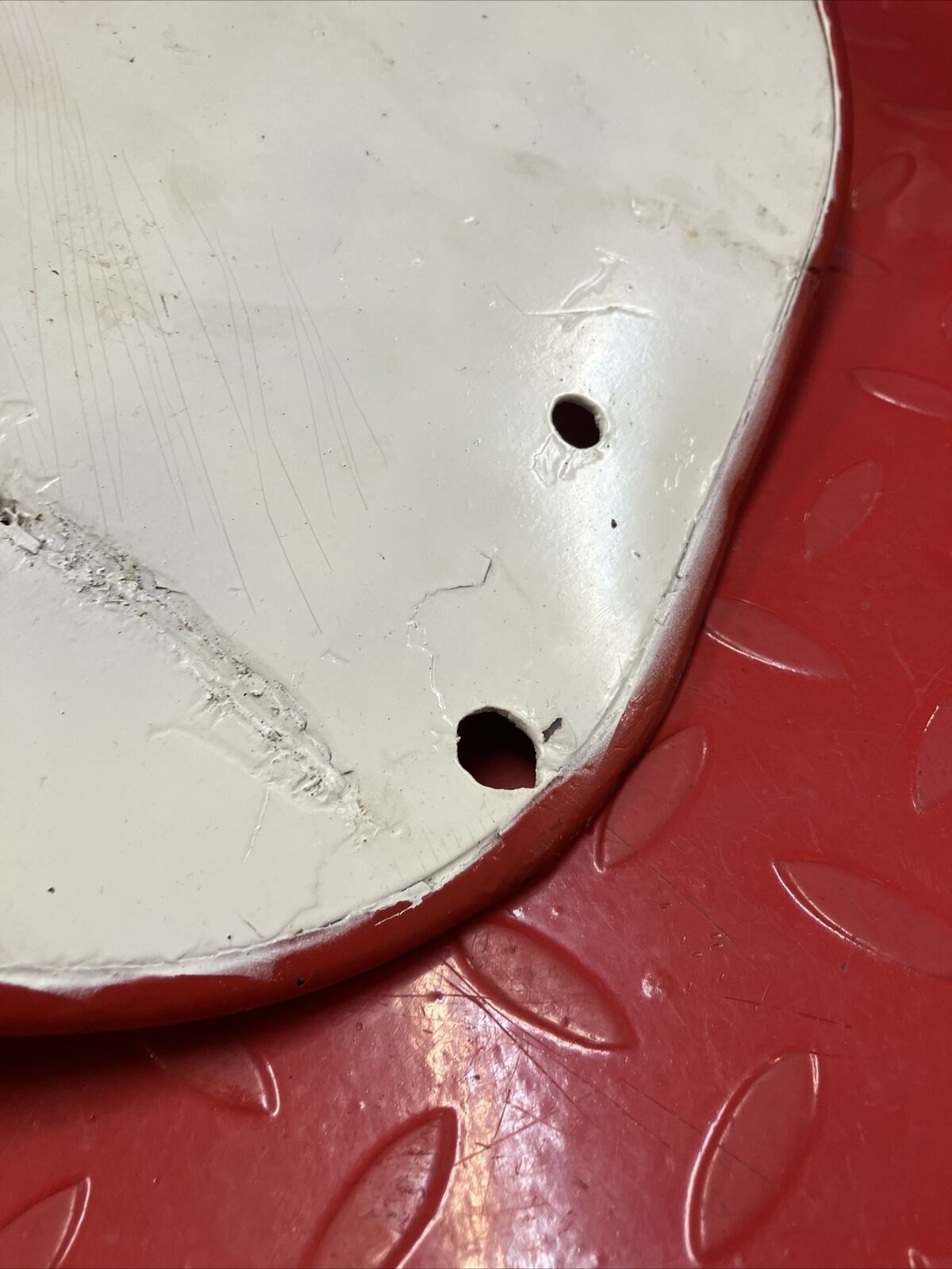 Honda CR250R 1984 left side cover panel number plate