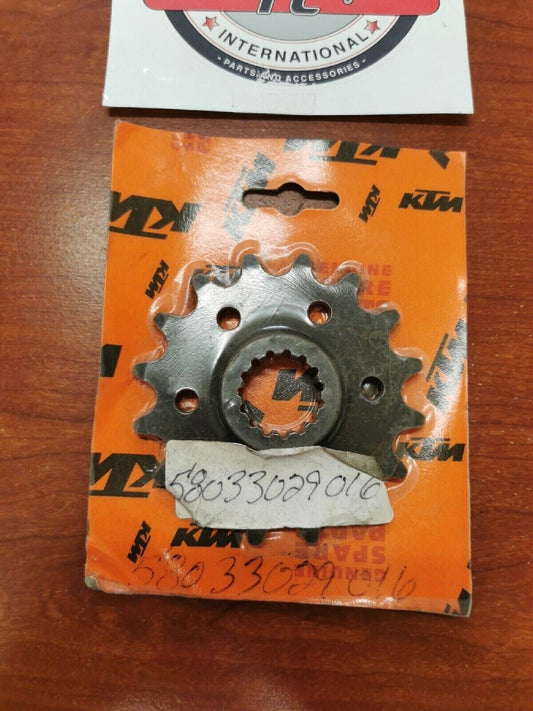 NOS KTM 400 SXC 620 640 660 FRONT SPROCKET 16T 58033029016 KT3