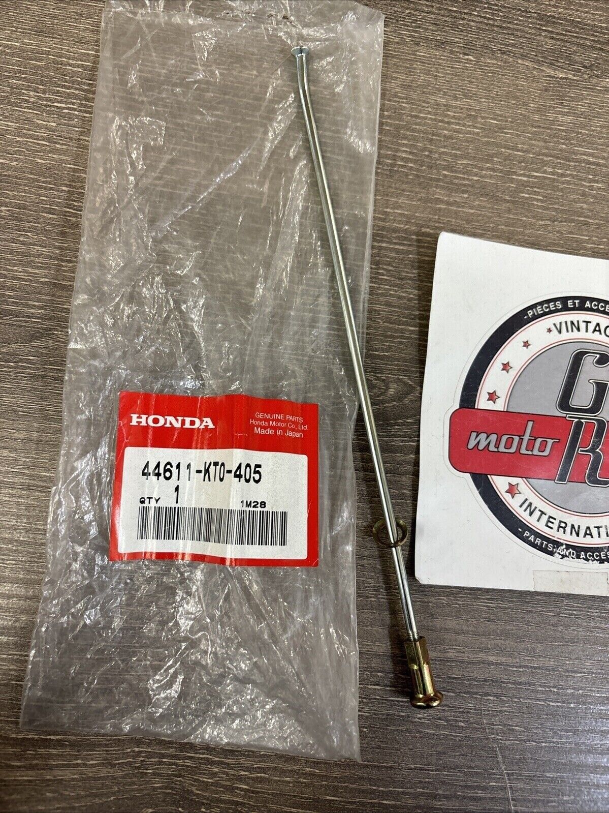NOS Honda 1984 - 1988 1990 - 2002 XR200R SPOKE SET B (9X210) 44611-KT0-405 H125