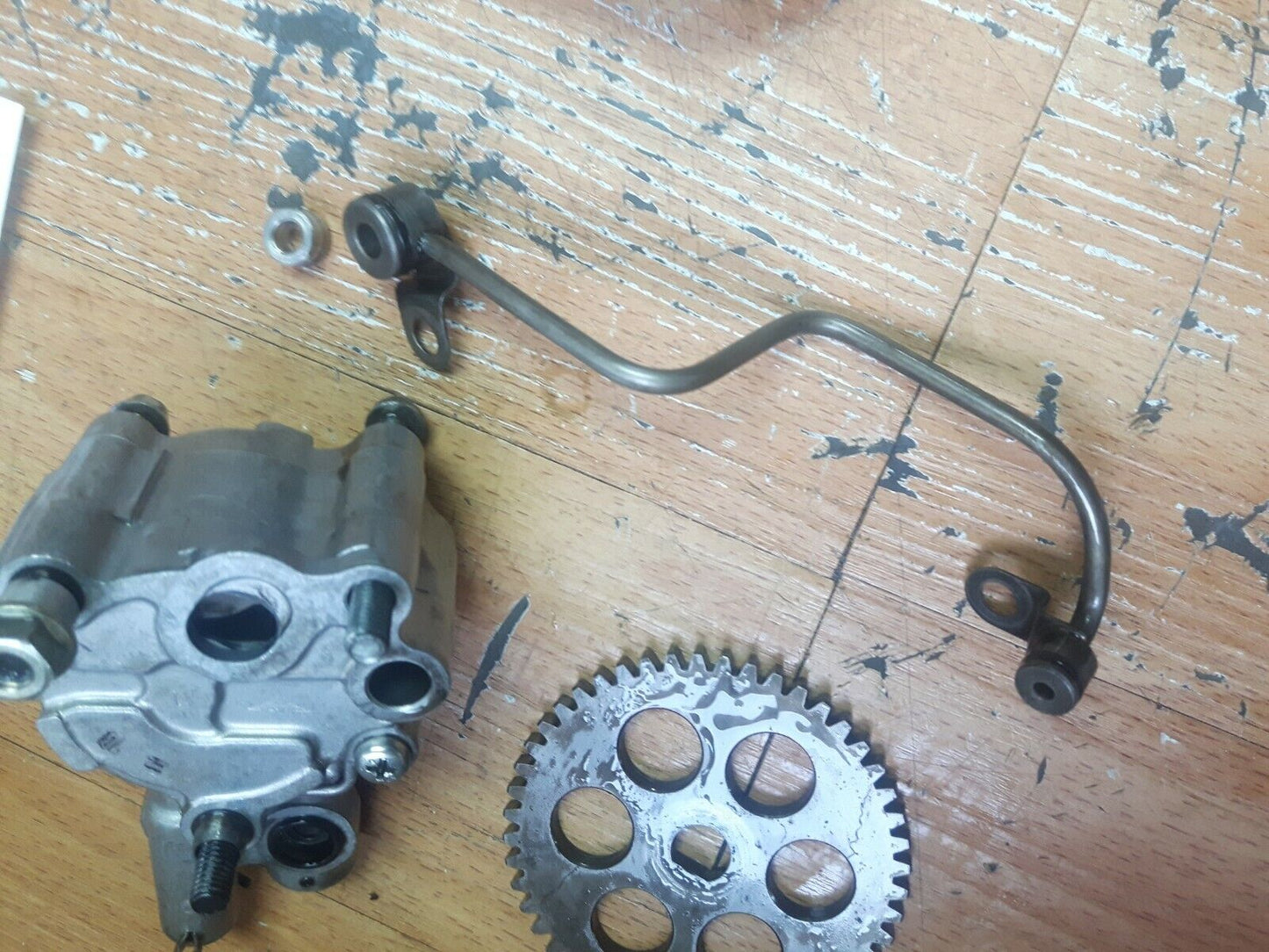 Honda XL600R 1984 oil pump gear sprocket line pipe 15100-MG3-000 15105-MG3-000