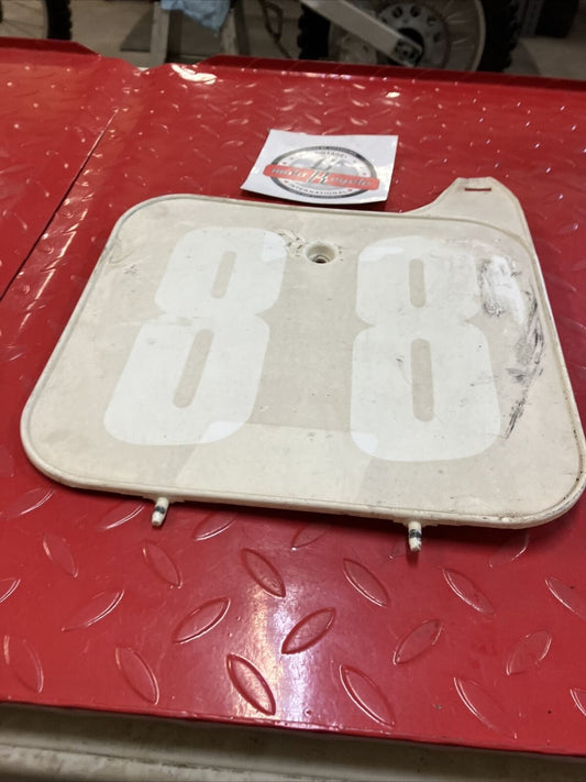 Honda CR250R 1988 front number plate panel fairing CR125R CR500R 61136-ML3-840