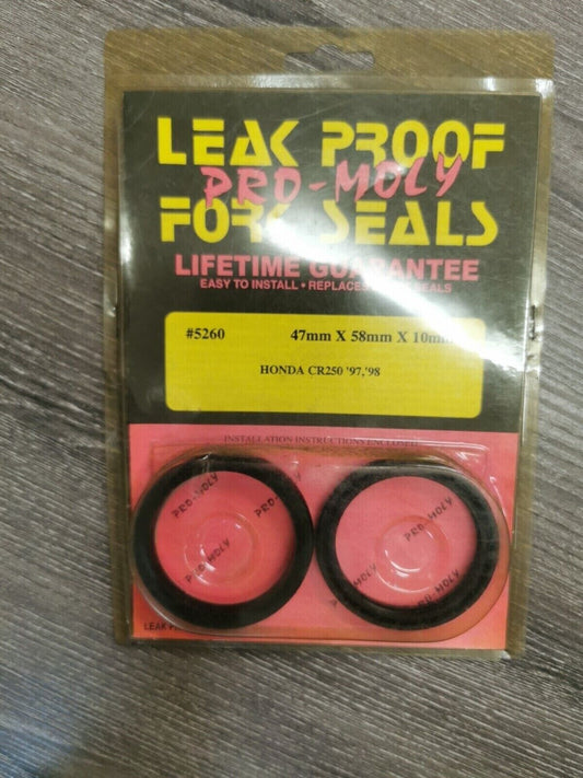 NOS PRO-MOLY CR250 RM125 RM250 RMX450Z Fork Seal 5260 J18